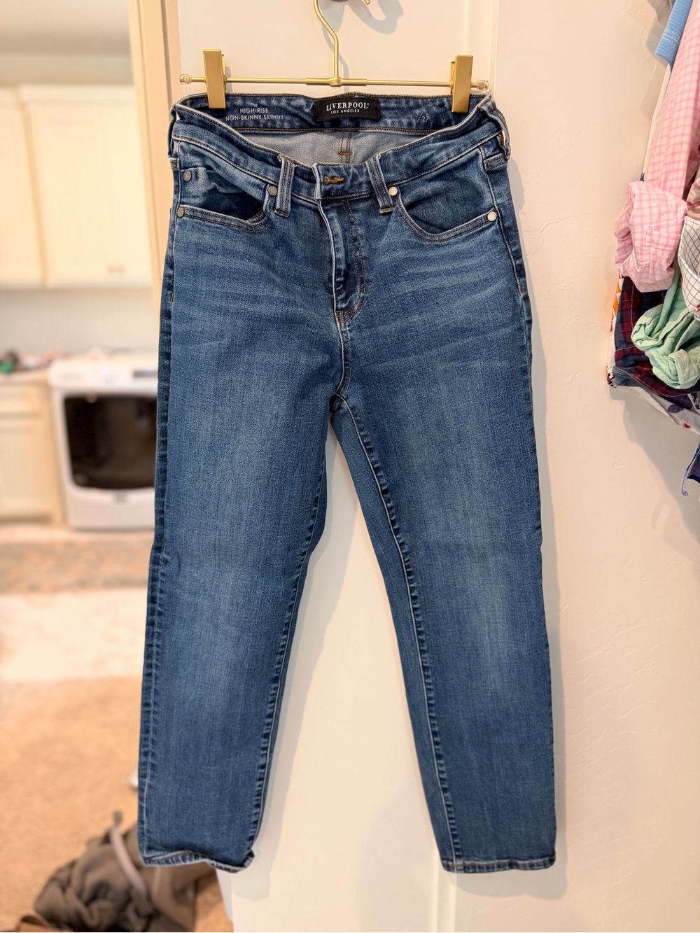 Liverpool Women's Blue Straight Leg Jeans